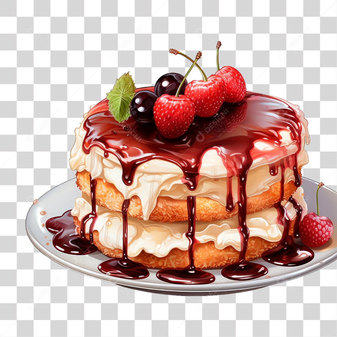 Bolo de Camadas PNG Transparente