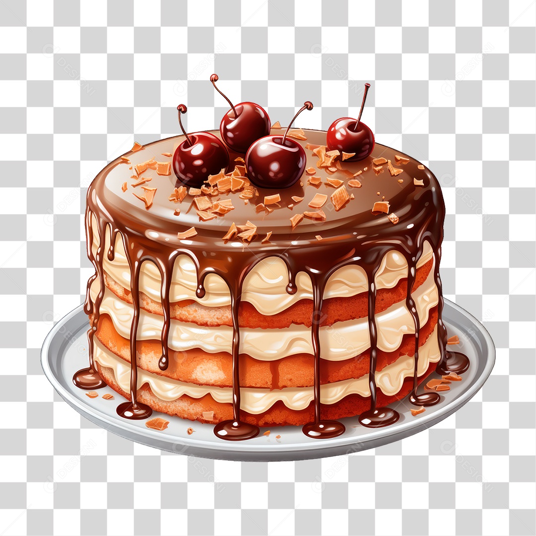 Bolo de Camadas PNG Transparente