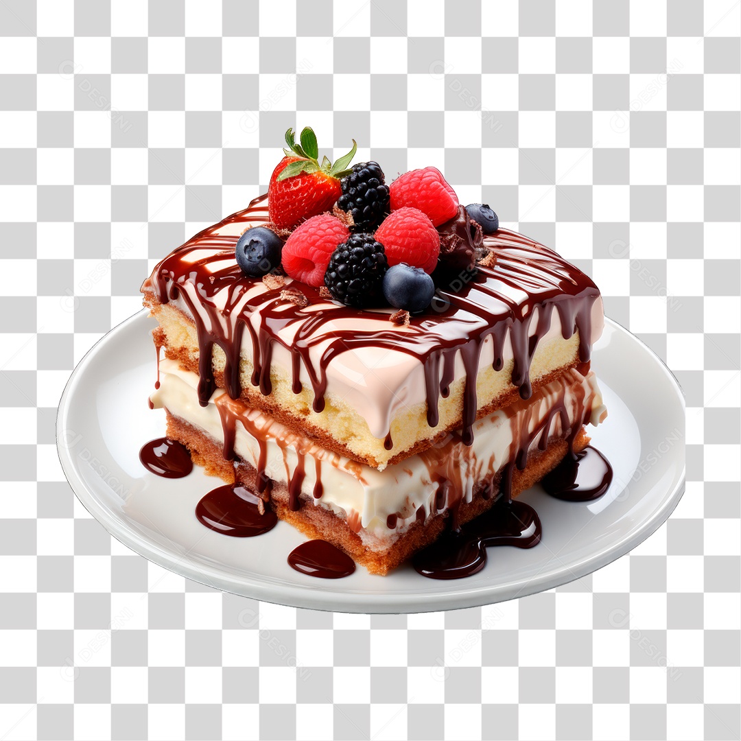 Bolo de Camadas PNG Transparente