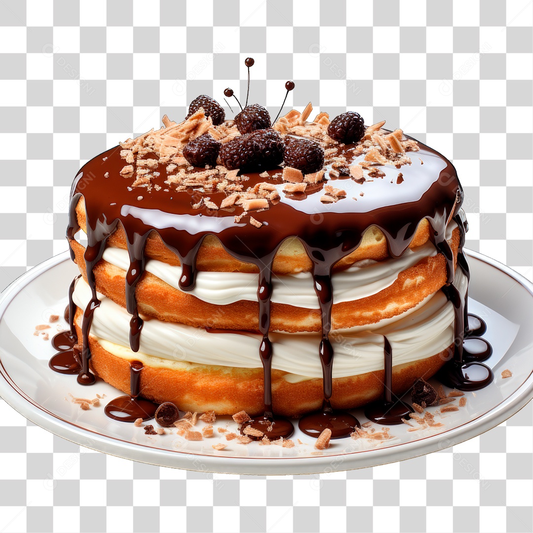 Bolo de Camadas PNG Transparente