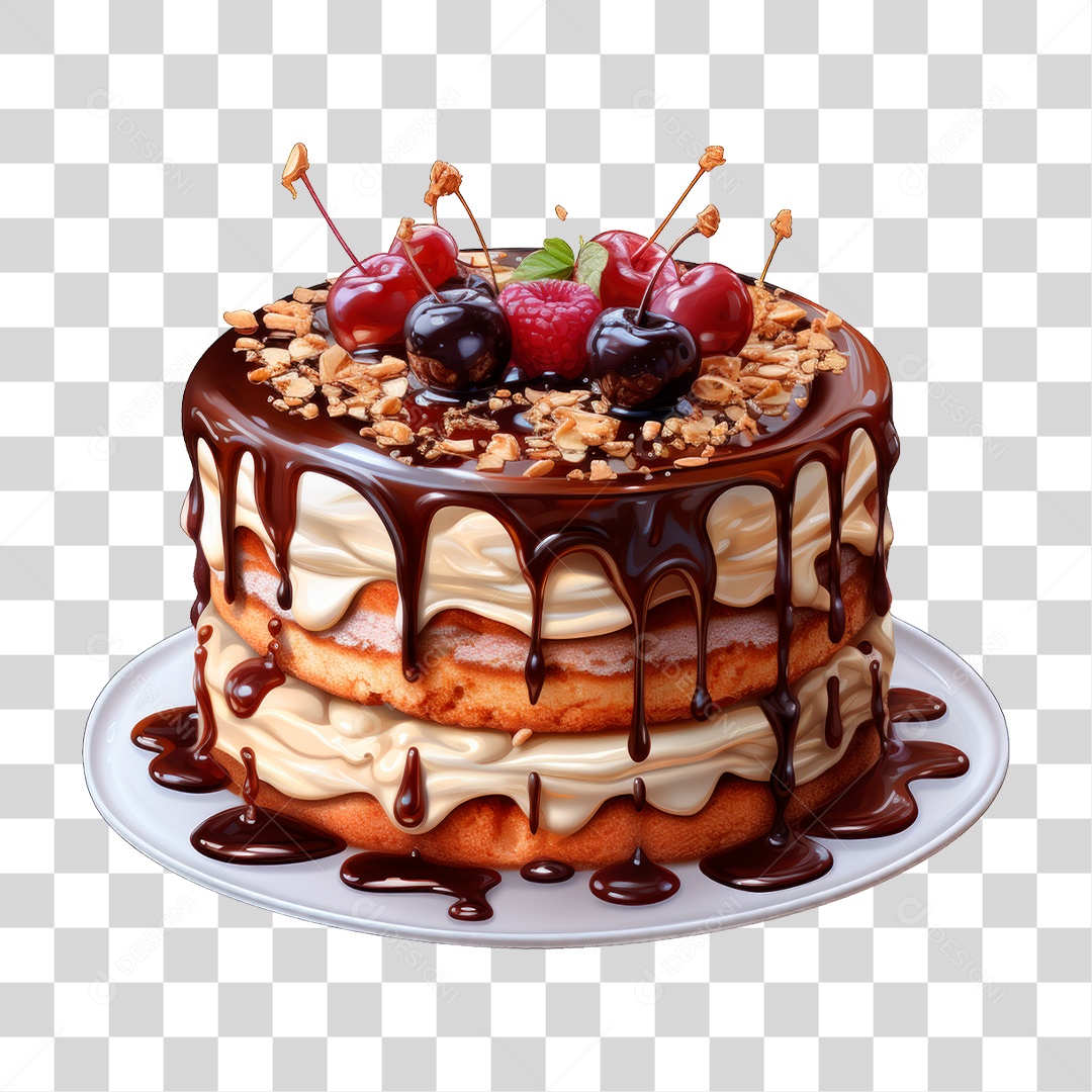 Bolo de Camadas PNG Transparente