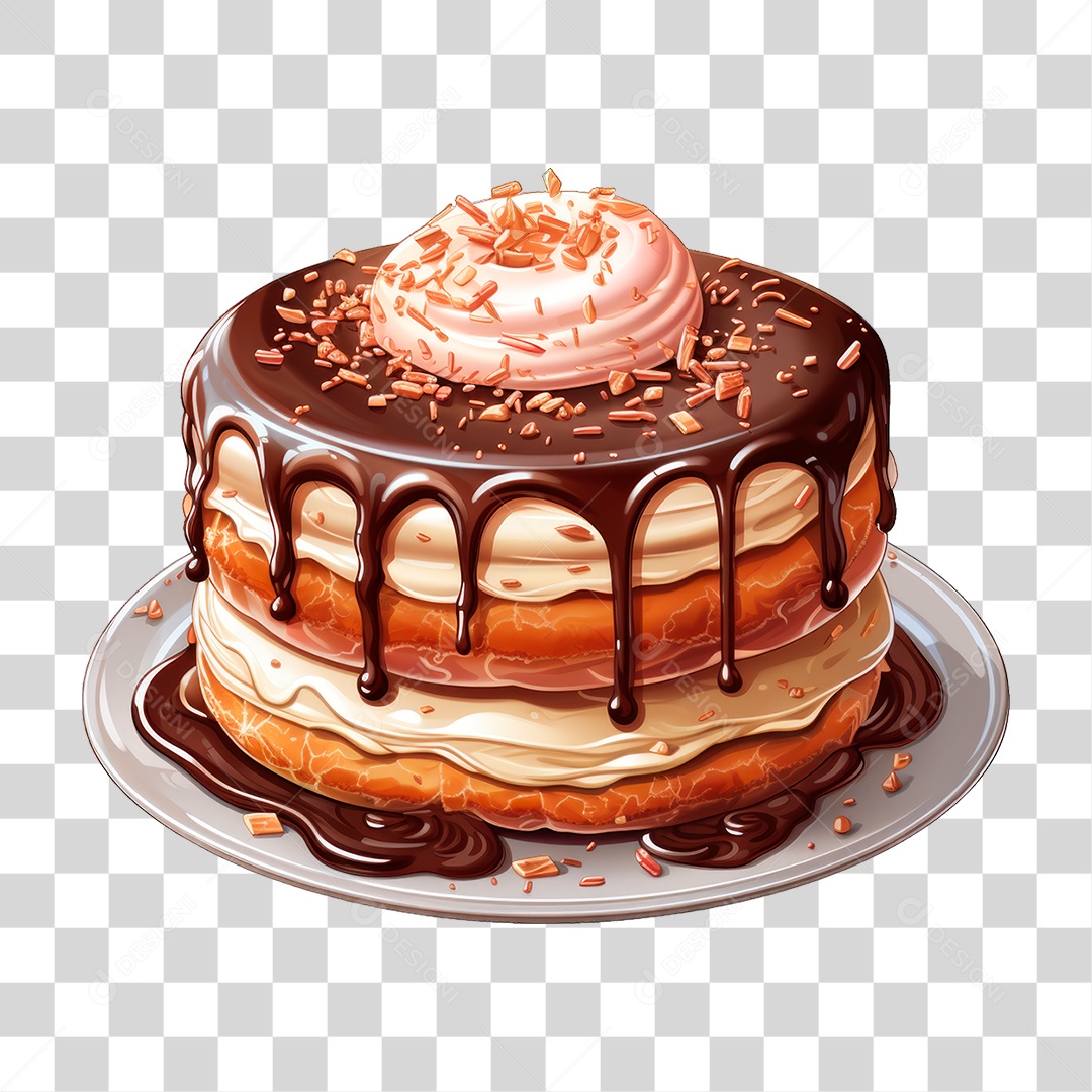 Bolo de Camadas PNG Transparente