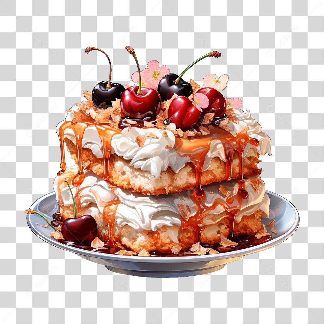 Bolo de Camadas PNG Transparente