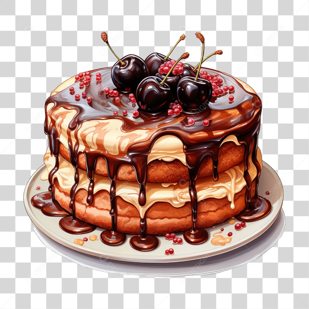 Bolo de Camadas PNG Transparente