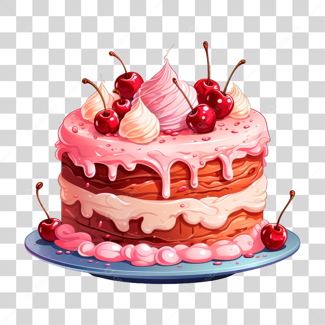 Bolo de Camadas PNG Transparente