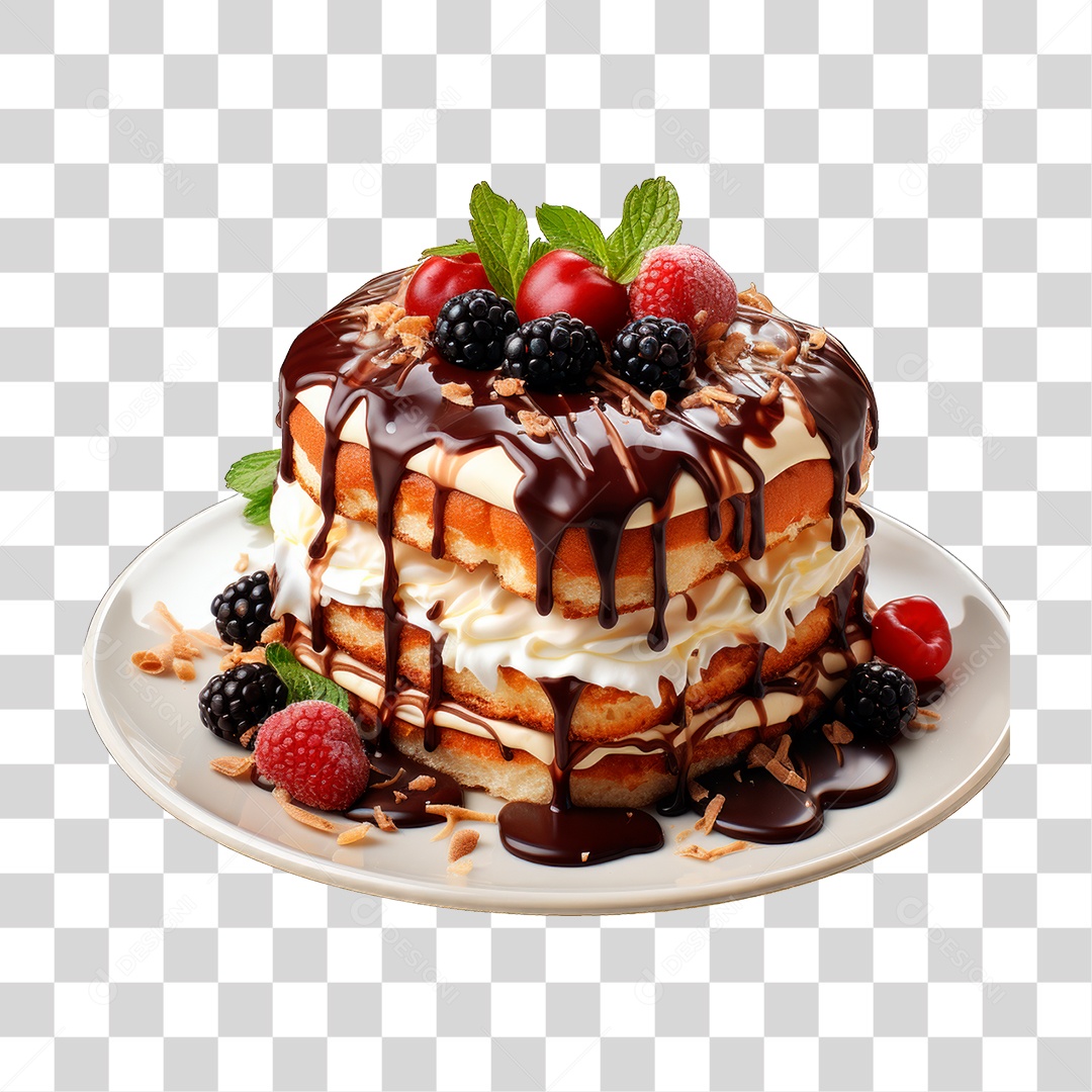 Bolo de Camadas PNG Transparente