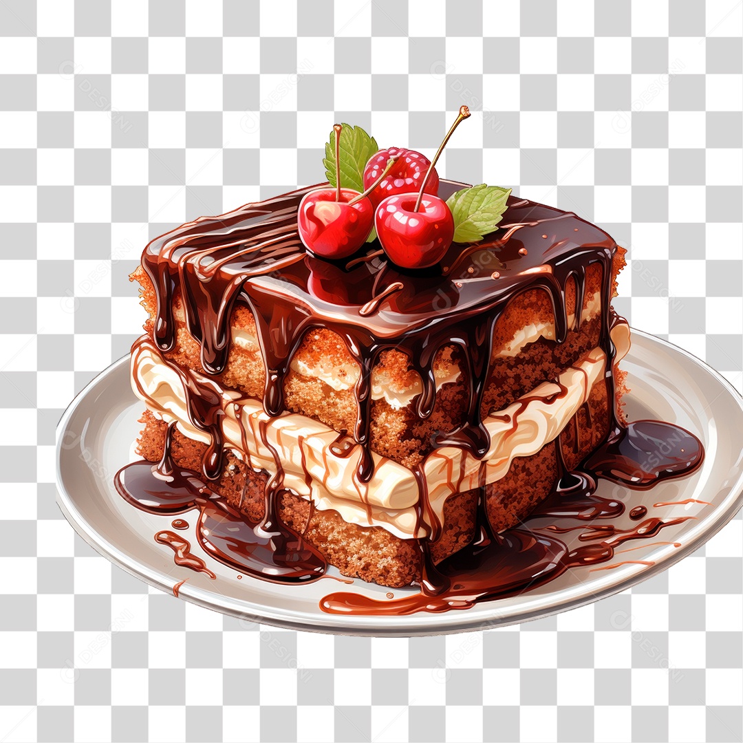 Bolo de Camadas PNG Transparente