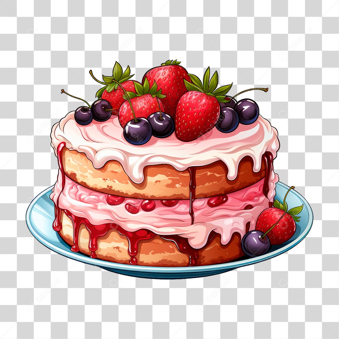 Bolo de Camadas PNG Transparente