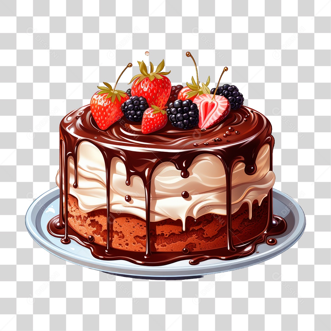 Bolo de Camadas PNG Transparente