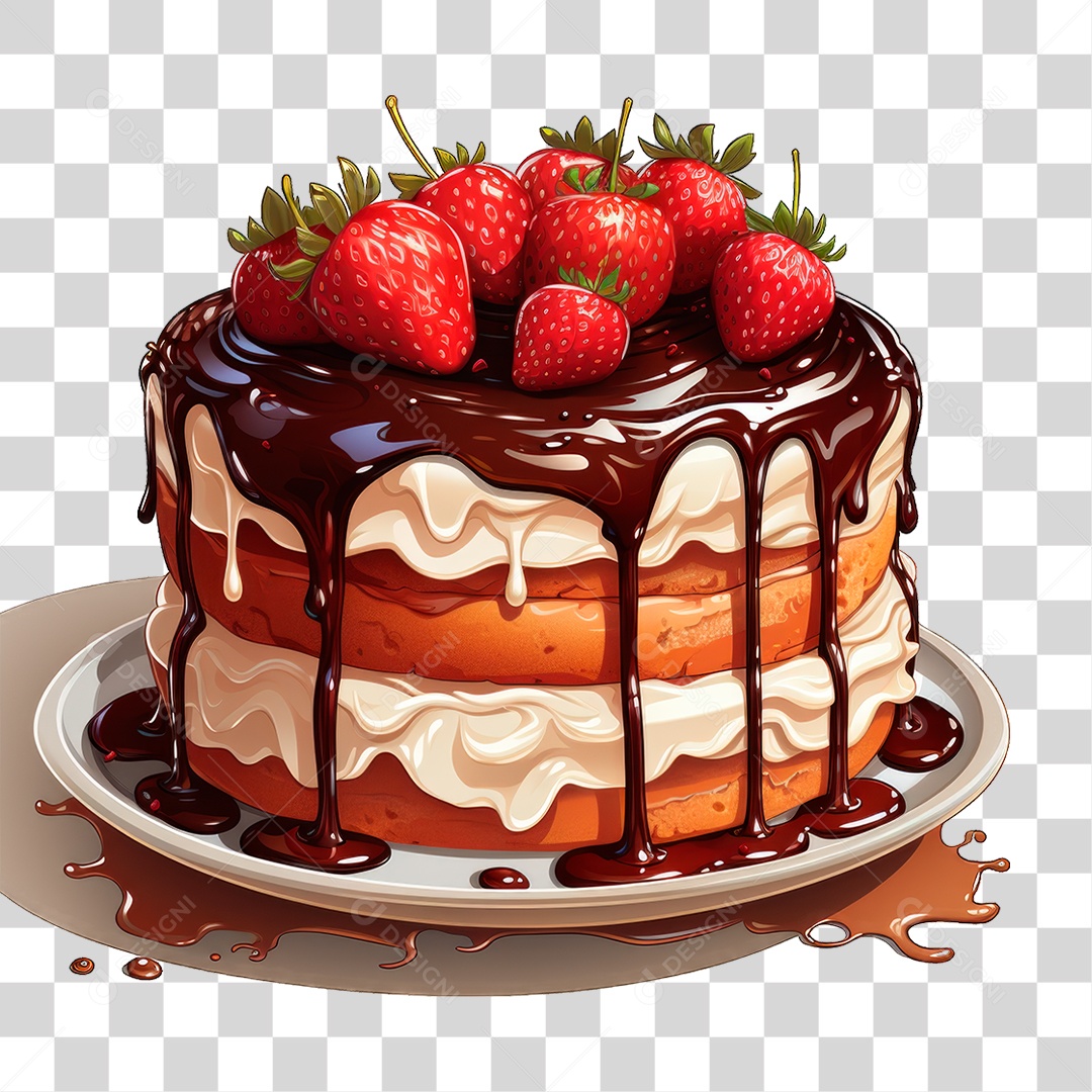 Bolo de Camadas PNG Transparente