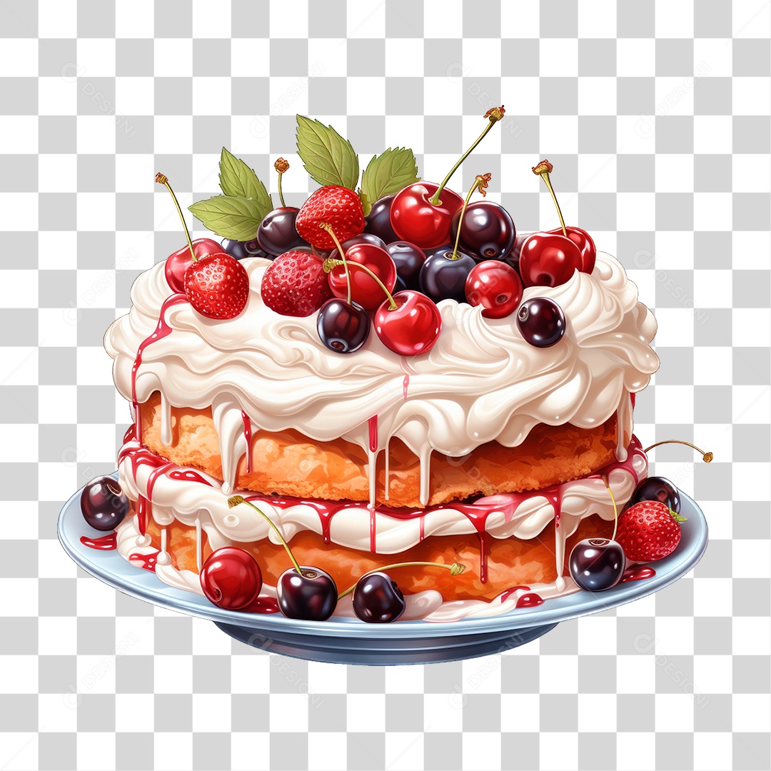 Bolo de Camadas PNG Transparente