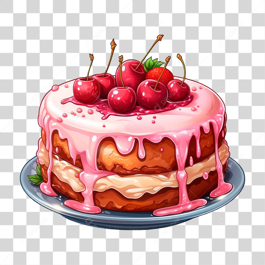 Bolo de Camadas PNG Transparente