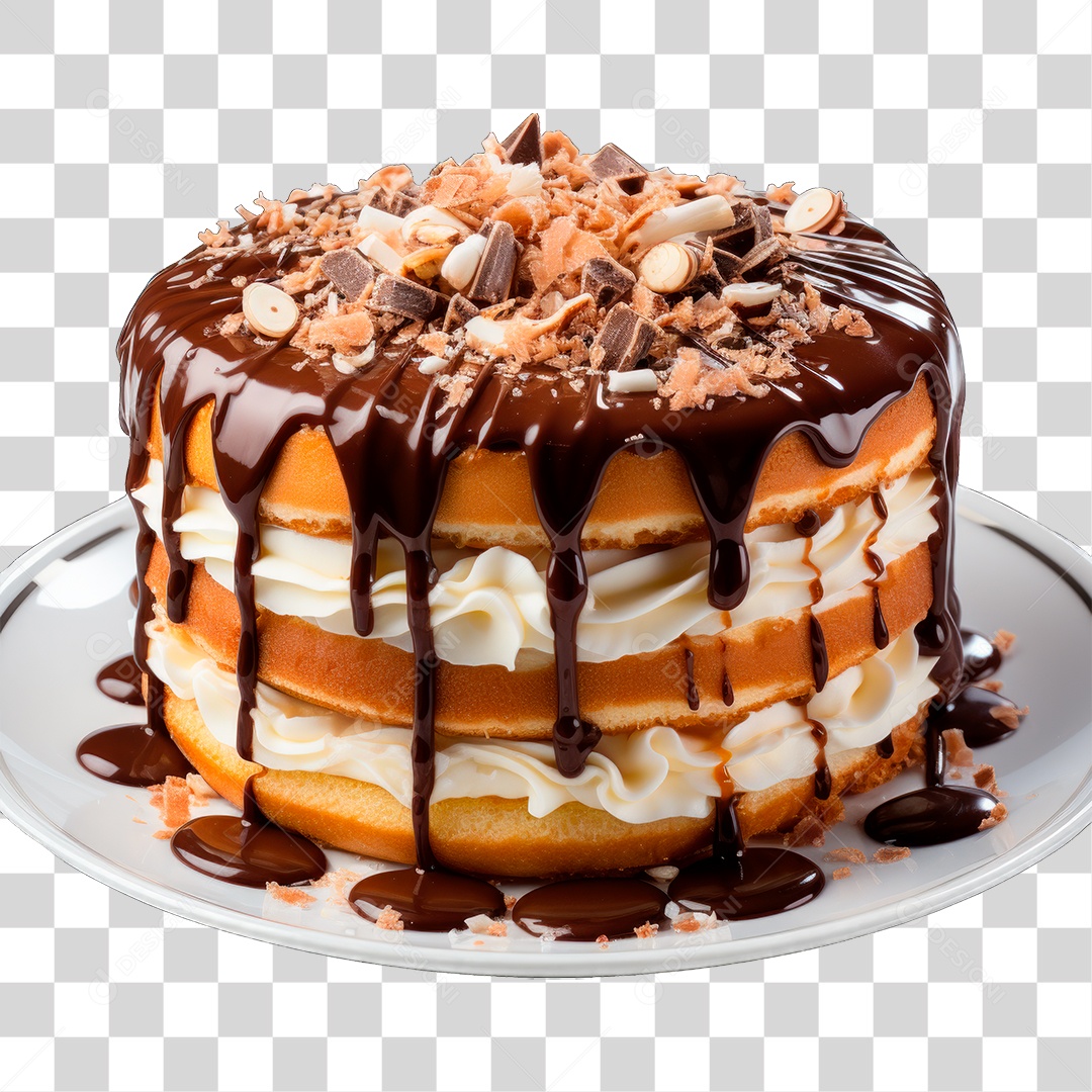 Bolo de Camadas PNG Transparente