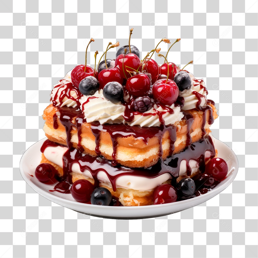 Bolo de Camadas PNG Transparente