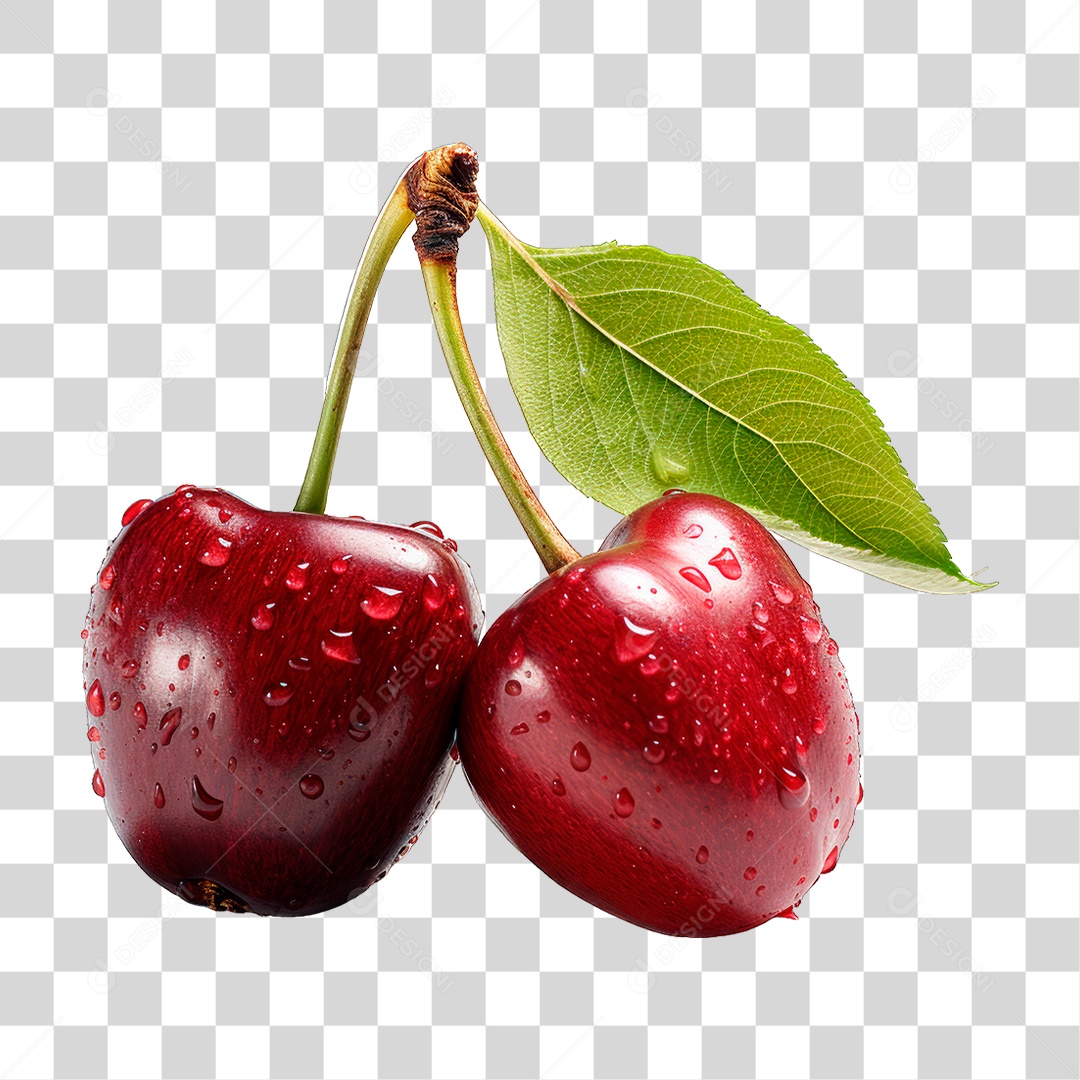 Cacho de Cereja PNG Transparente