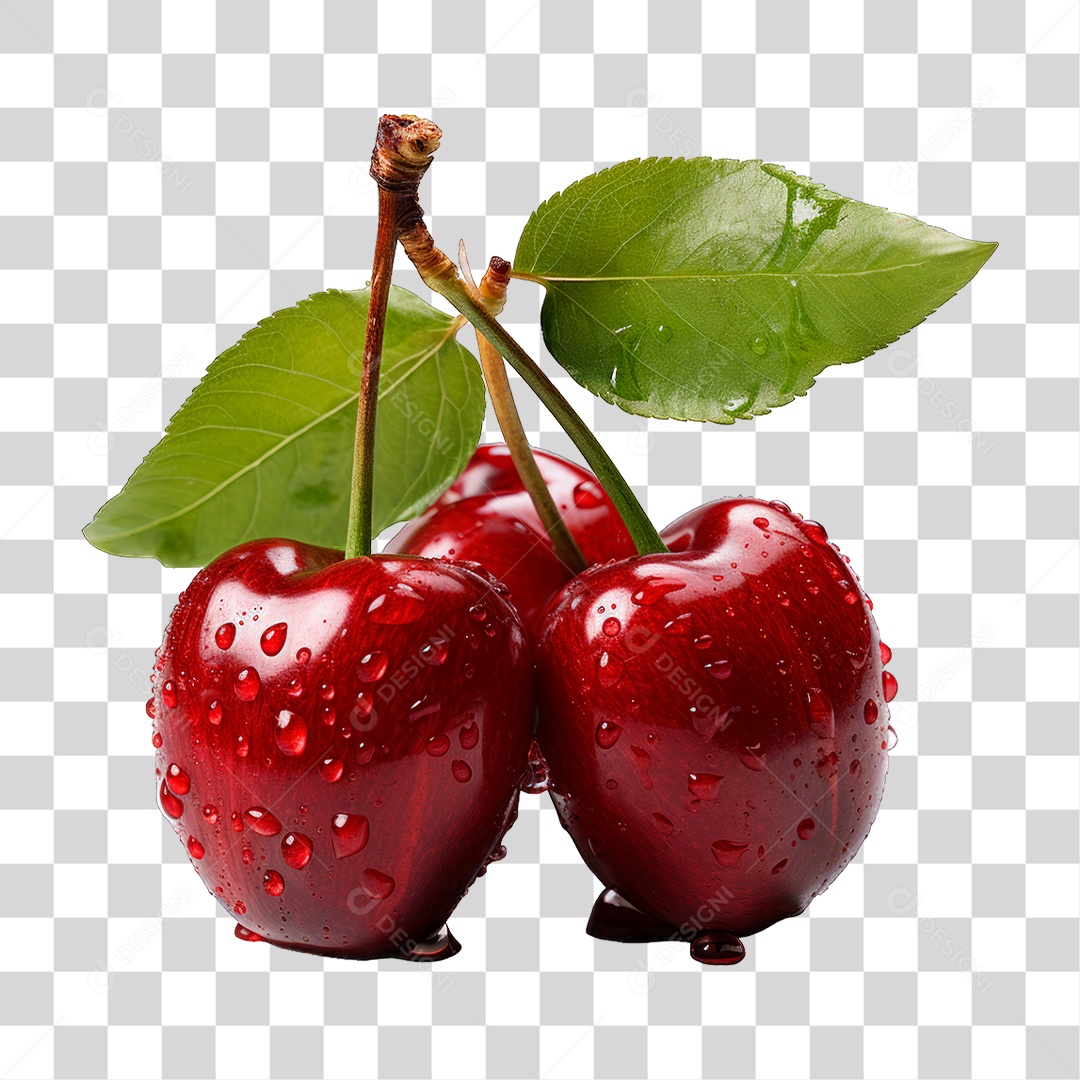 Cacho de Cereja PNG Transparente