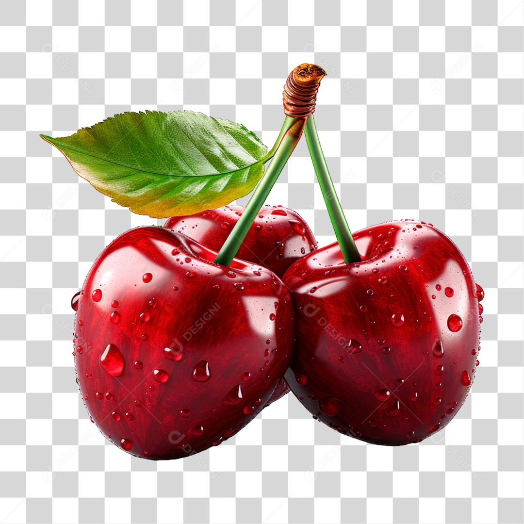 Cacho de Cereja PNG Transparente