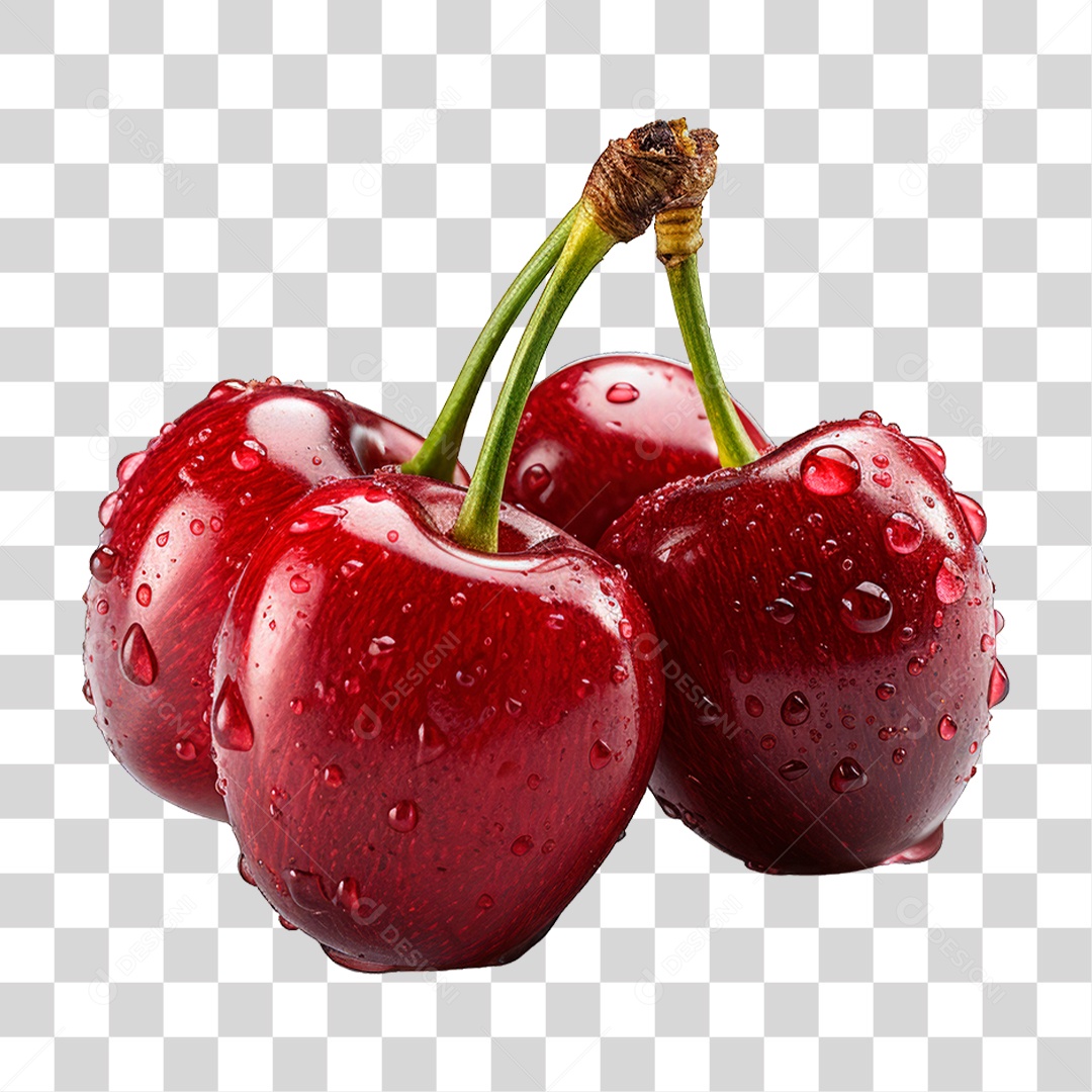 Cacho de Cereja PNG Transparente