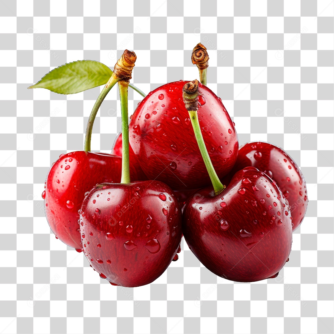 Cacho de Cereja PNG Transparente