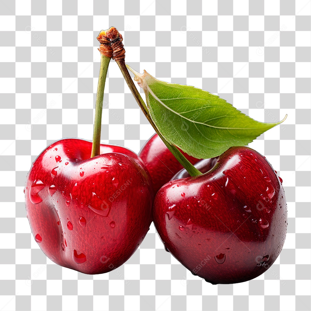 Cacho de Cereja PNG Transparente