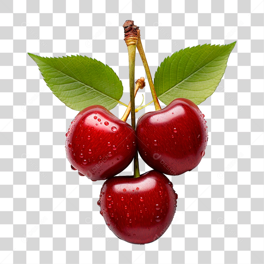 Cacho de Cereja PNG Transparente