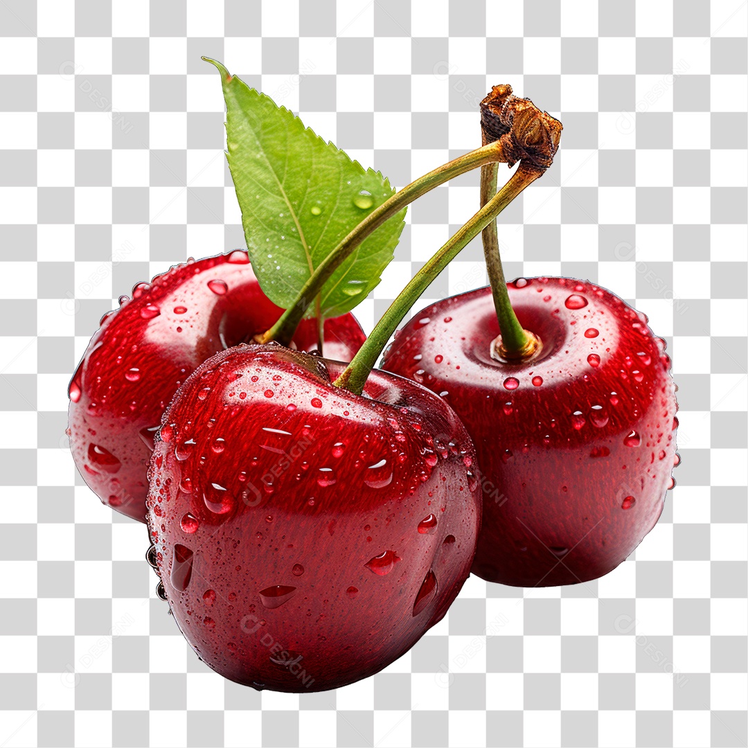 Cacho de Cereja PNG Transparente