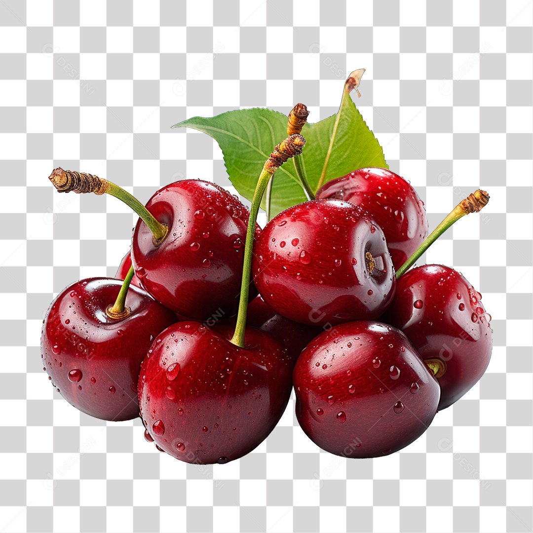 Cacho de Cereja PNG Transparente