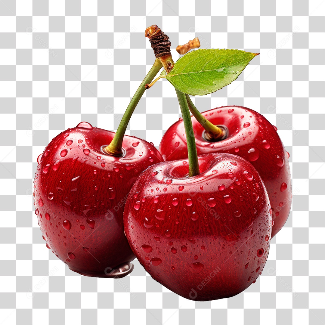 Cacho de Cereja PNG Transparente
