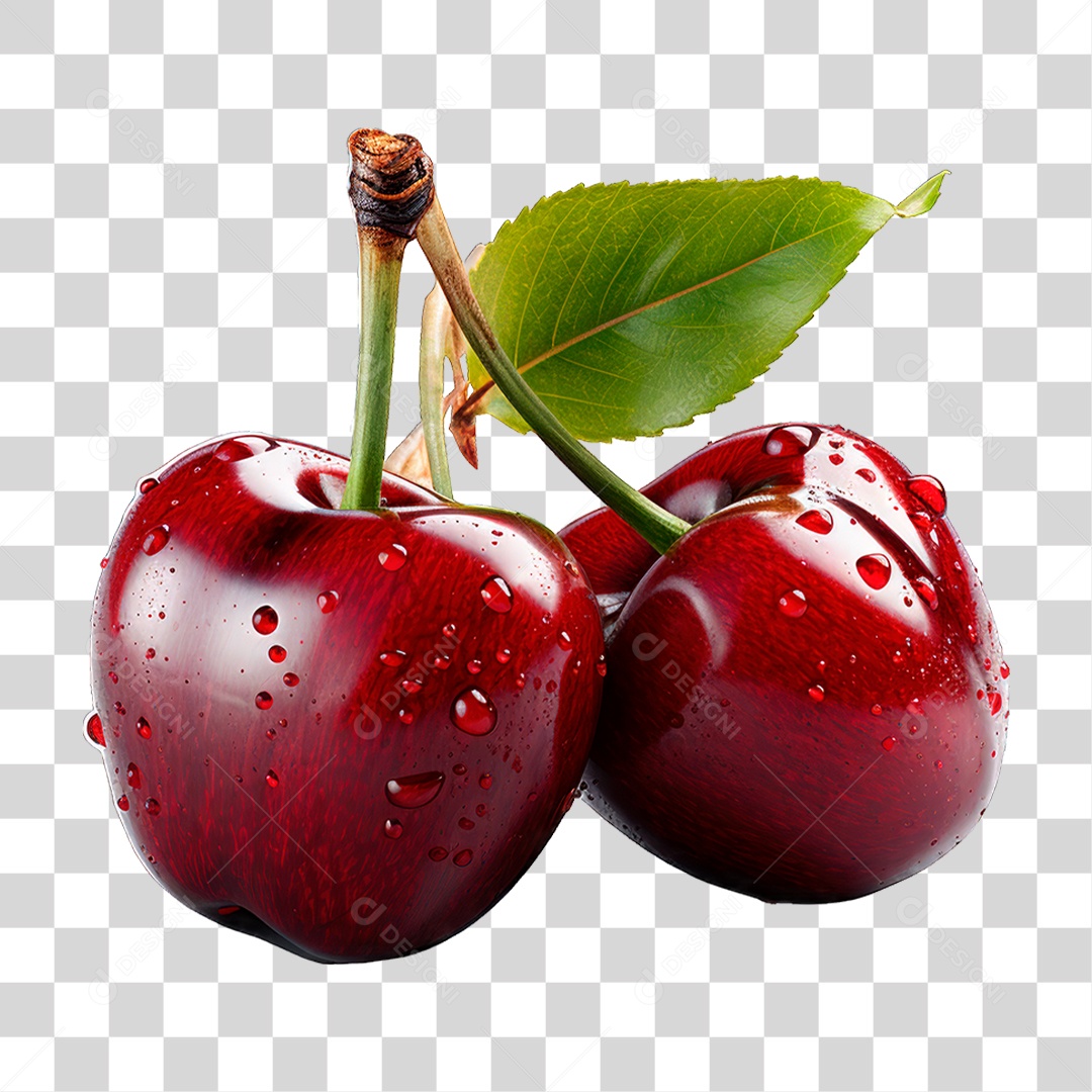 Cacho de Cereja PNG Transparente