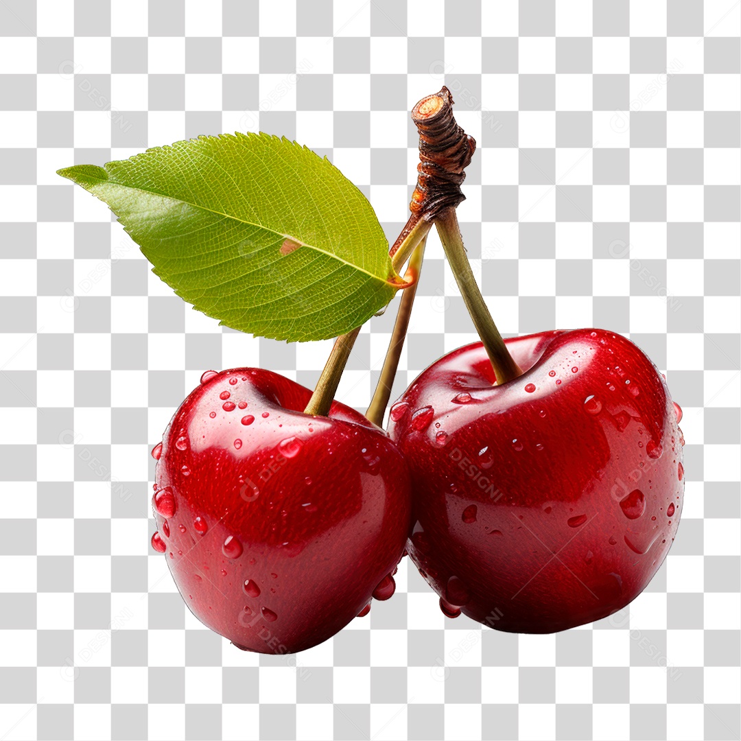 Cacho de Cereja PNG Transparente