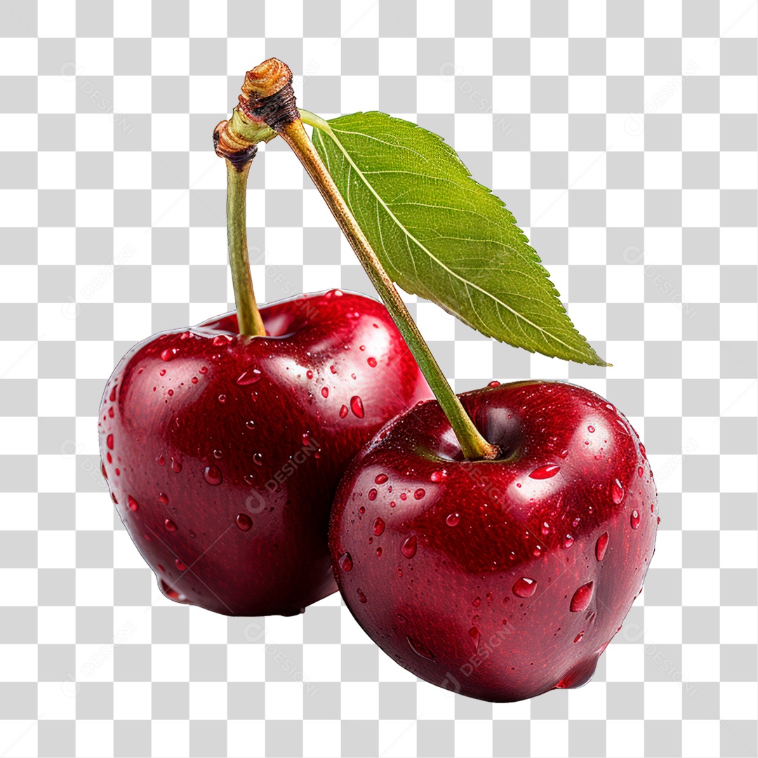 Cacho de Cereja PNG Transparente