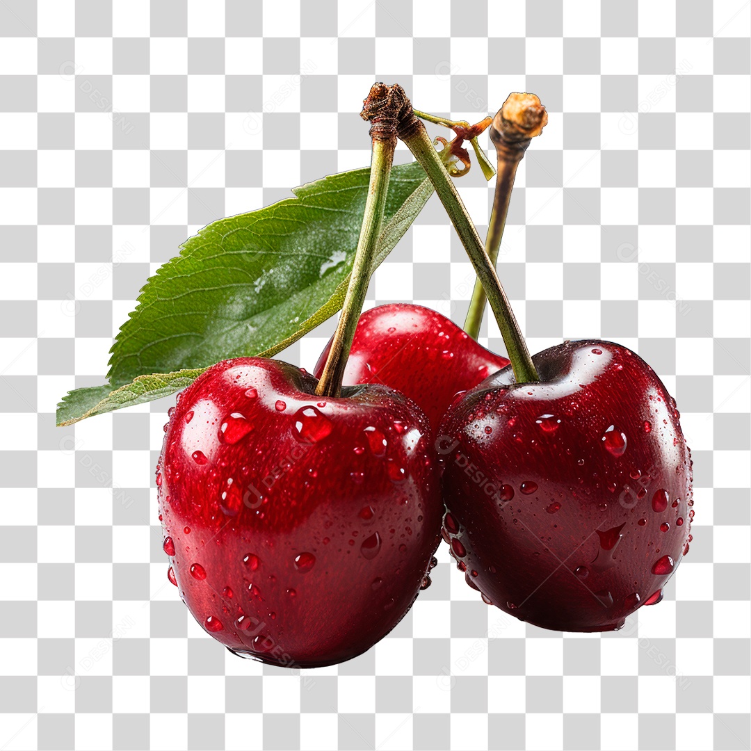 Cacho de Cereja PNG Transparente