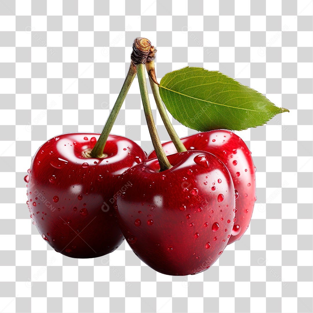 Cacho de Cereja PNG Transparente