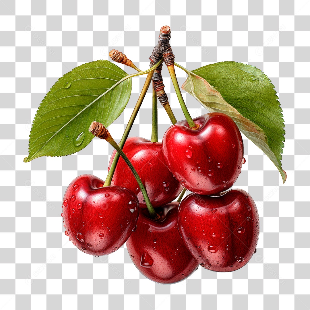 Cherry Bunch Transparent PNG