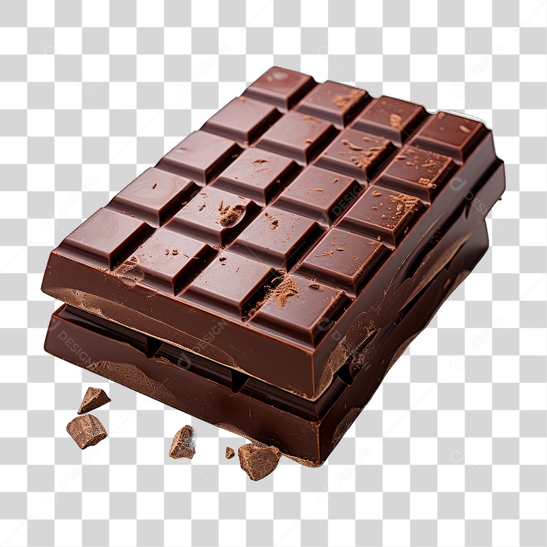 Barra de Chocolate PNG Transparente