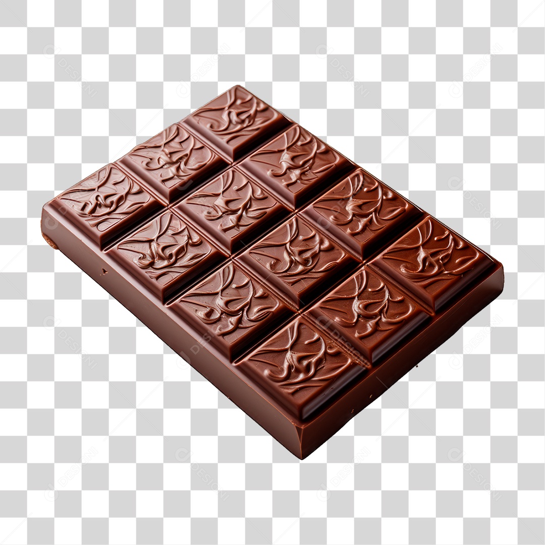 Barra de Chocolate PNG Transparente