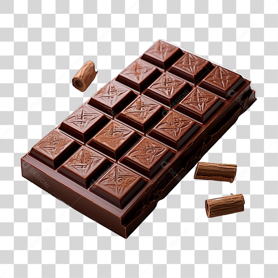 Barra de Chocolate PNG Transparente