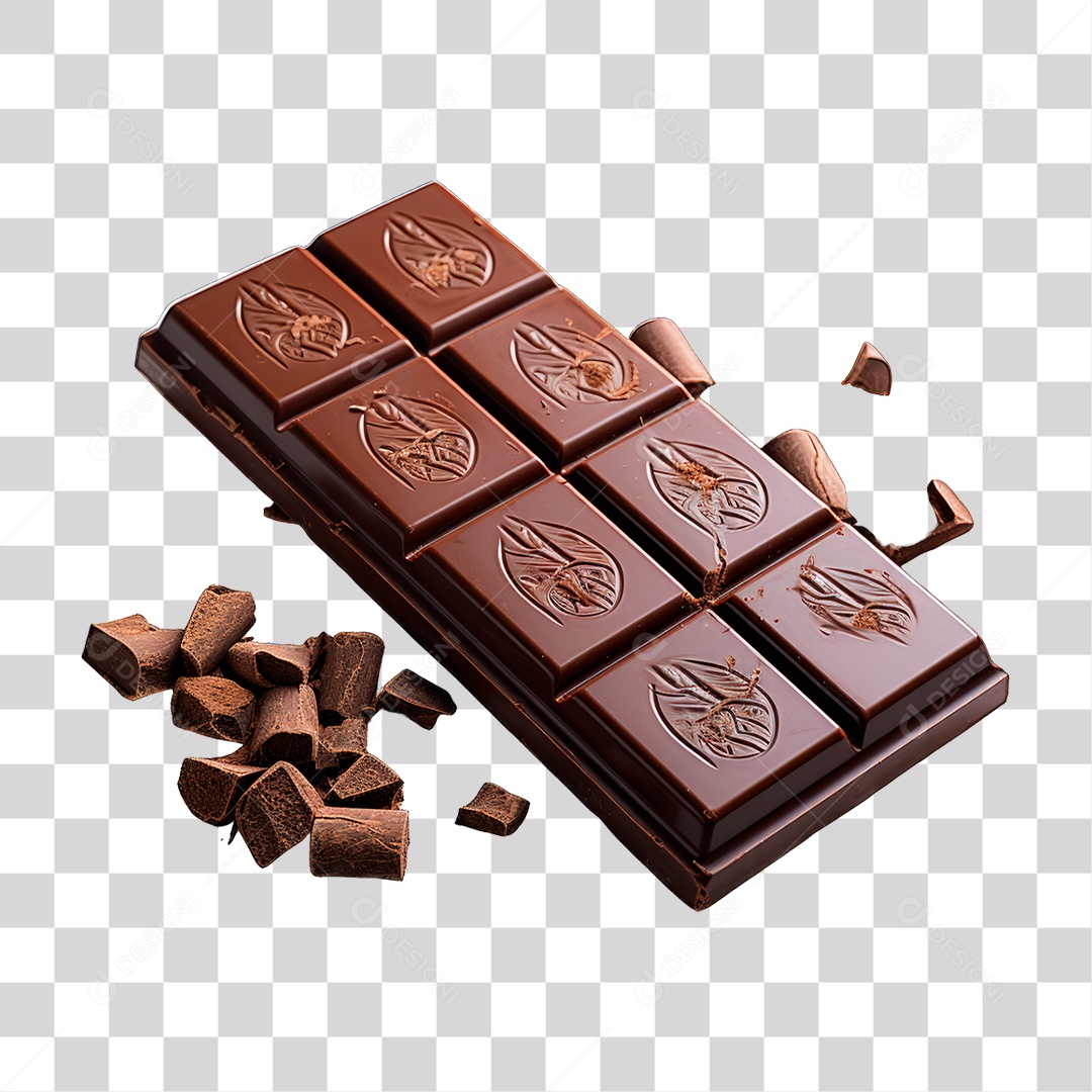 Barra de Chocolate PNG Transparente