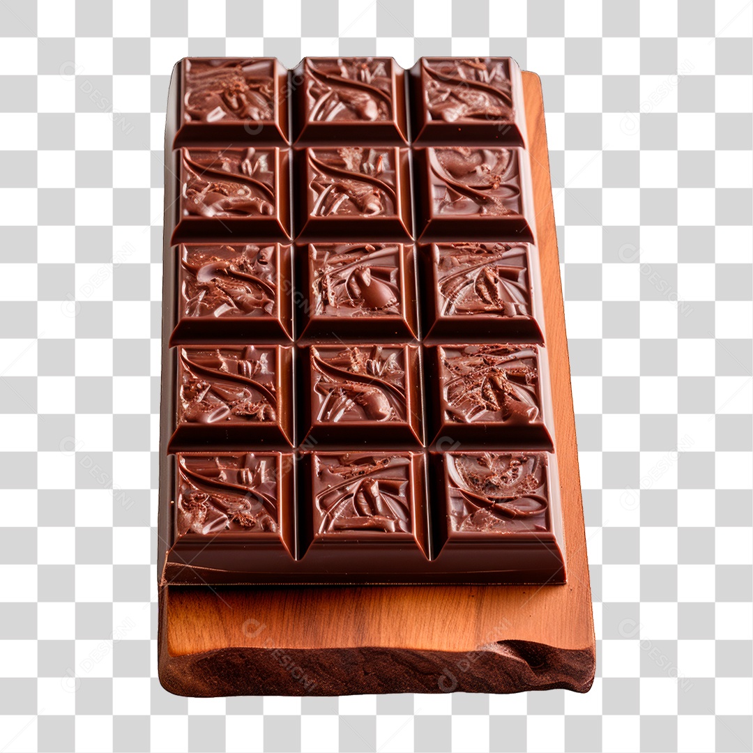 Barra de Chocolate PNG Transparente