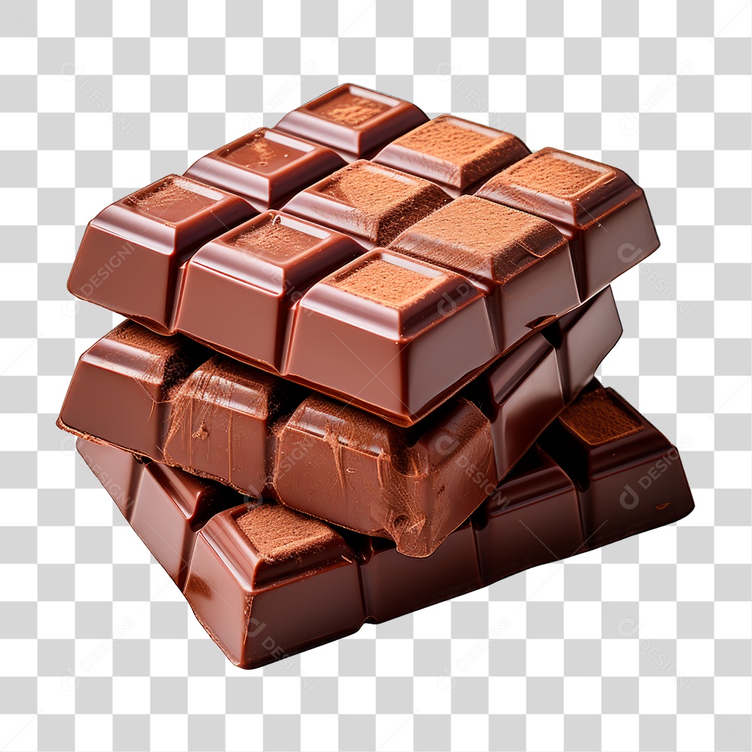 Barra de Chocolate PNG Transparente