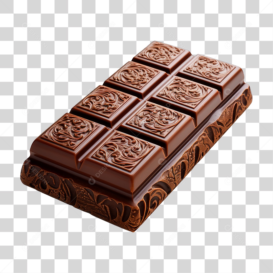 Barra de Chocolate PNG Transparente