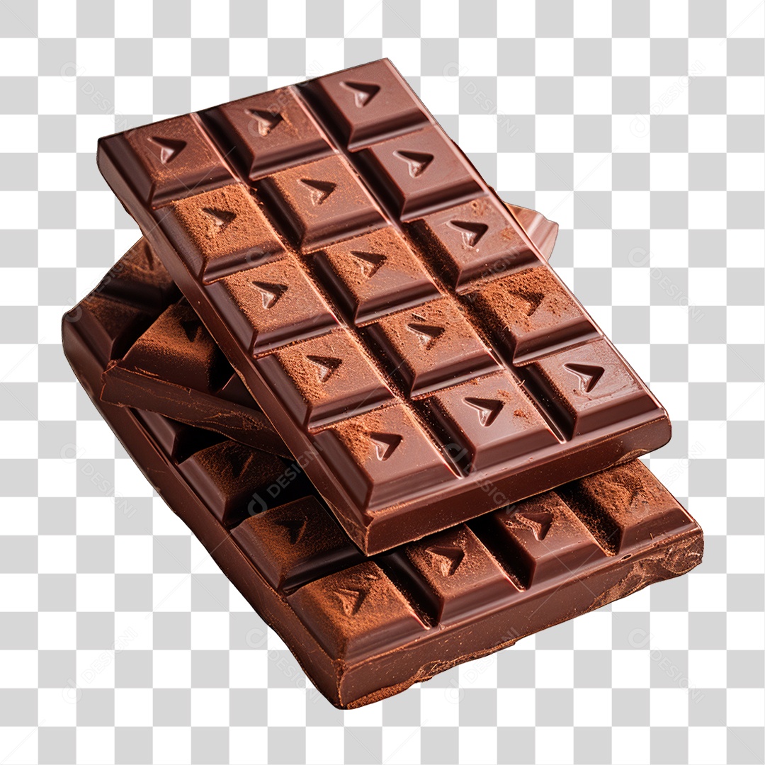 Barra de Chocolate PNG Transparente