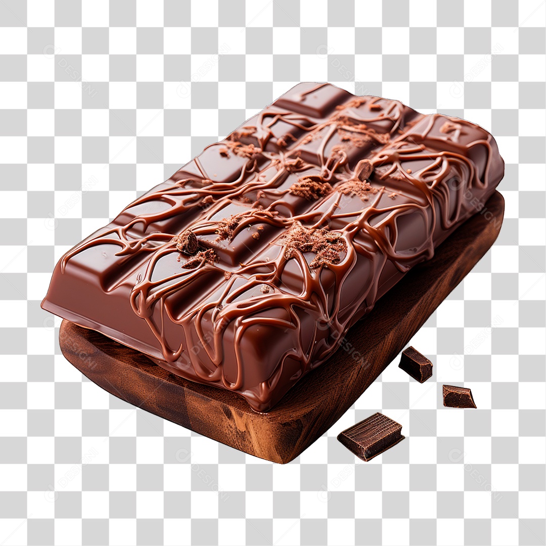 Barra de Chocolate PNG Transparente