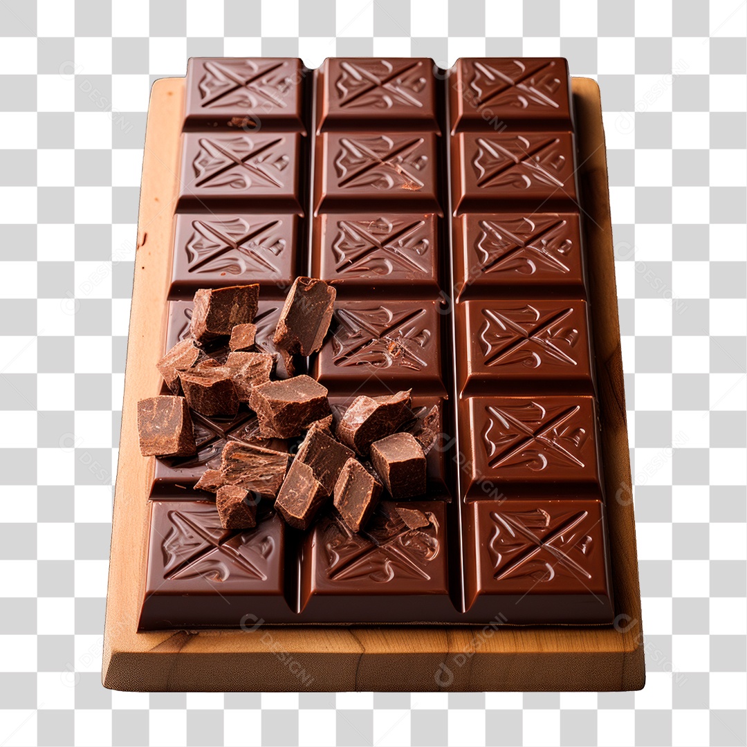 Barra de Chocolate PNG Transparente