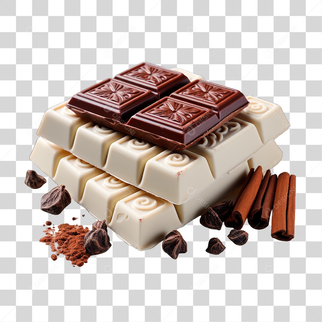 Barra de Chocolate PNG Transparente