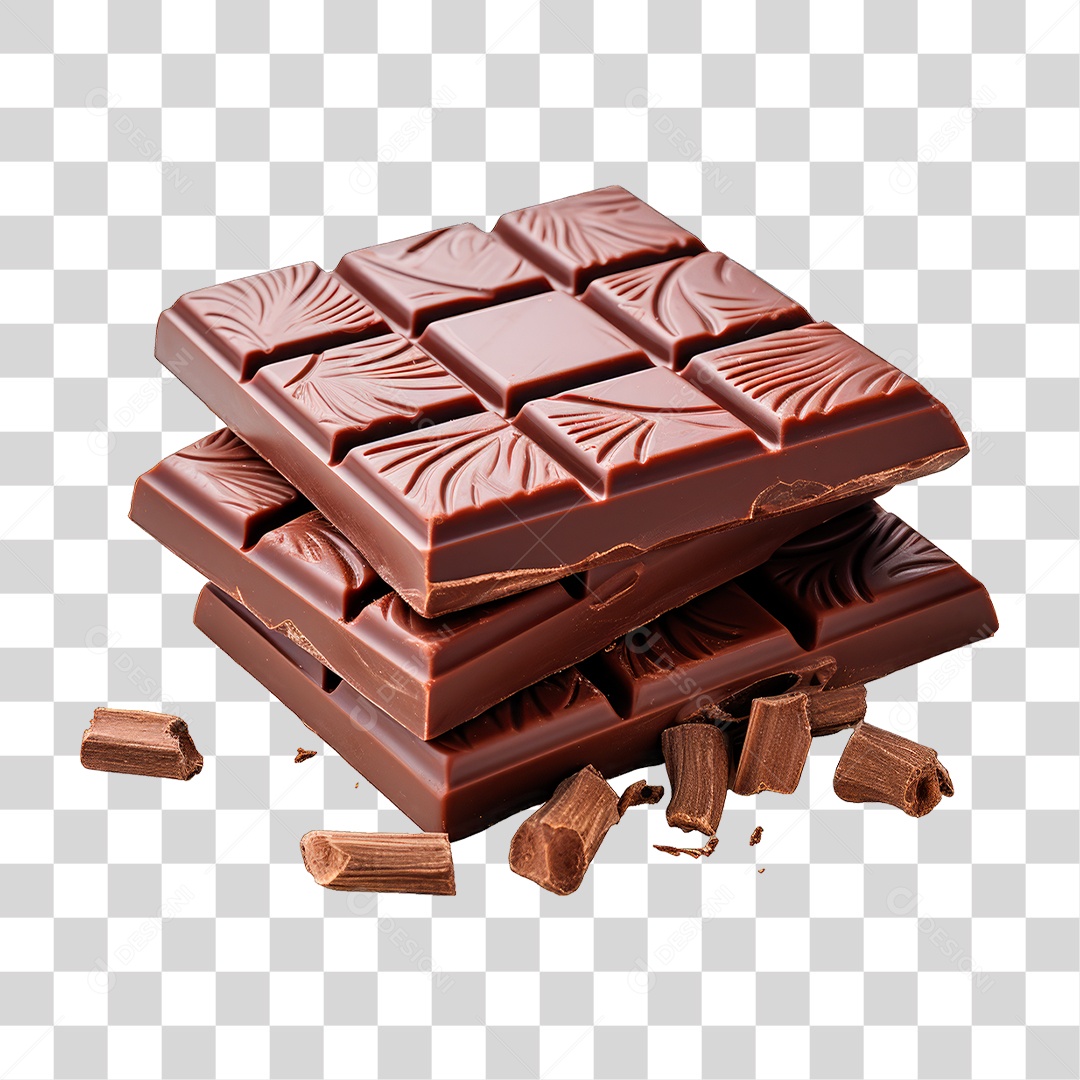 Barra de Chocolate PNG Transparente