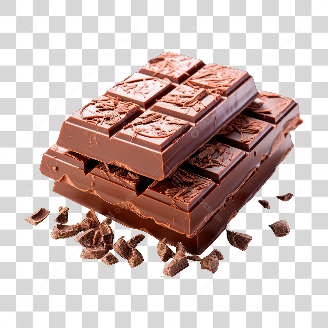 Barra de Chocolate PNG Transparente