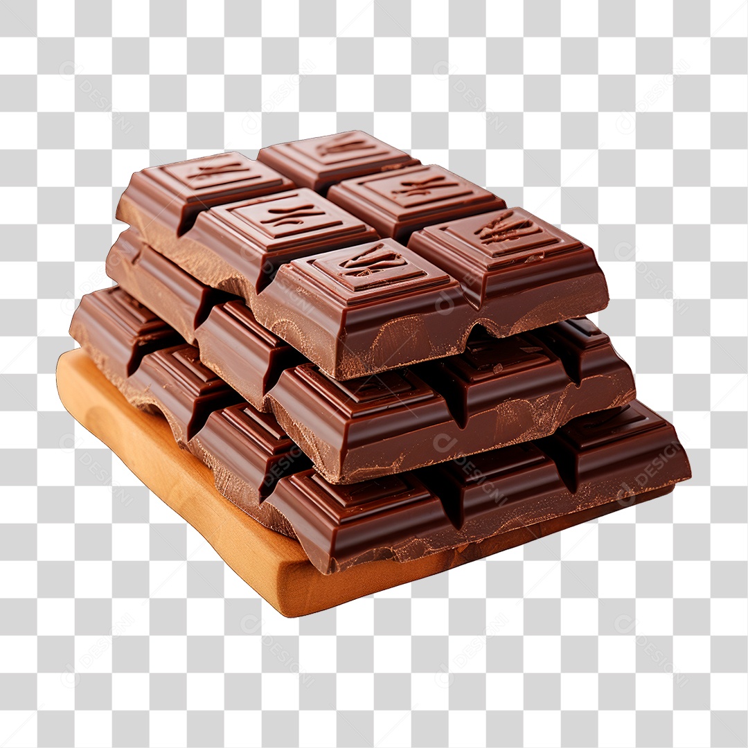 Barra de Chocolate PNG Transparente