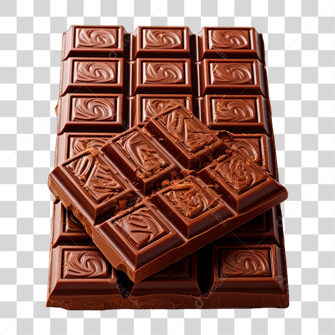 Barra de Chocolate PNG Transparente
