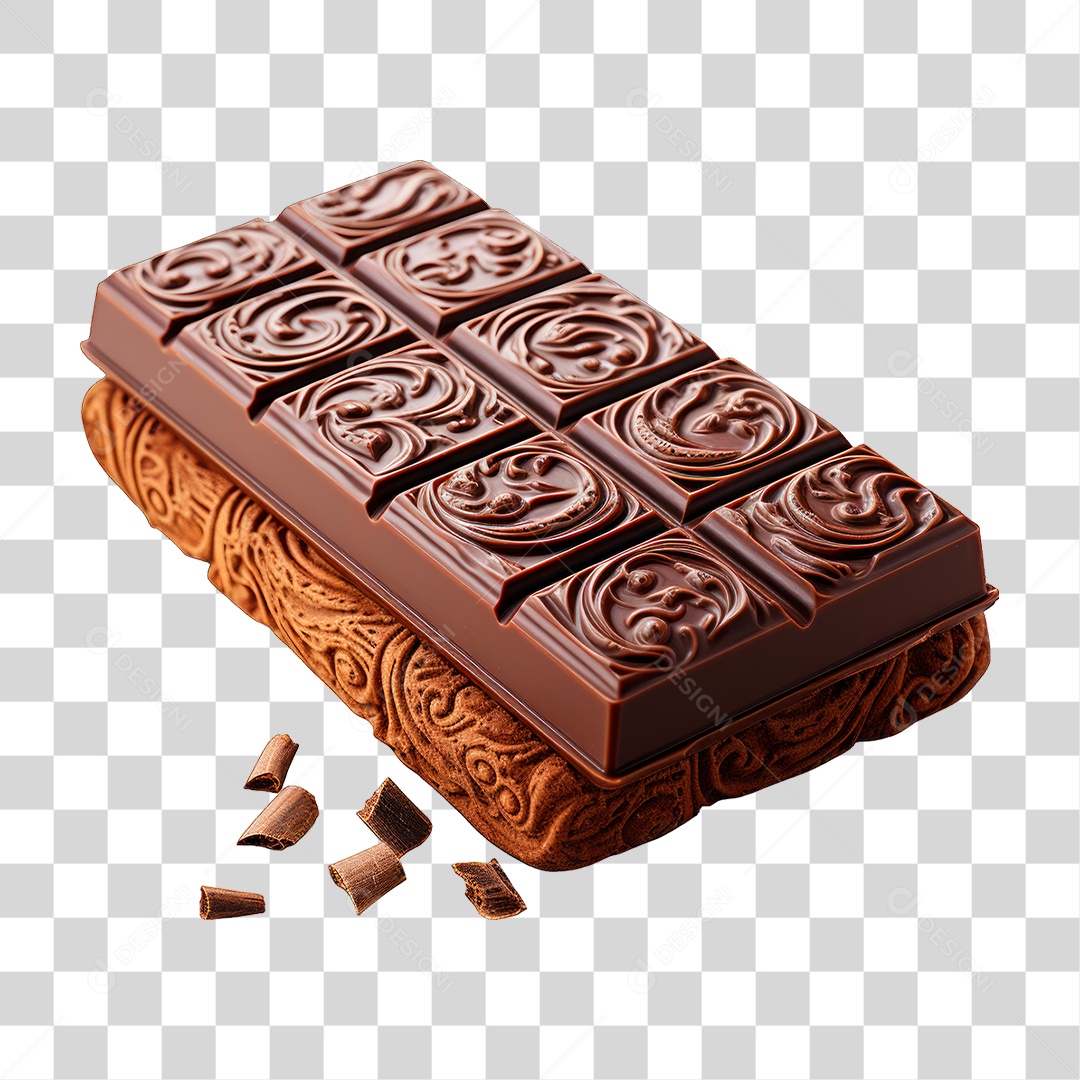Barra de Chocolate PNG Transparente